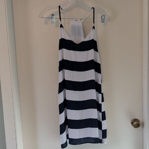Striped Black and White Dress